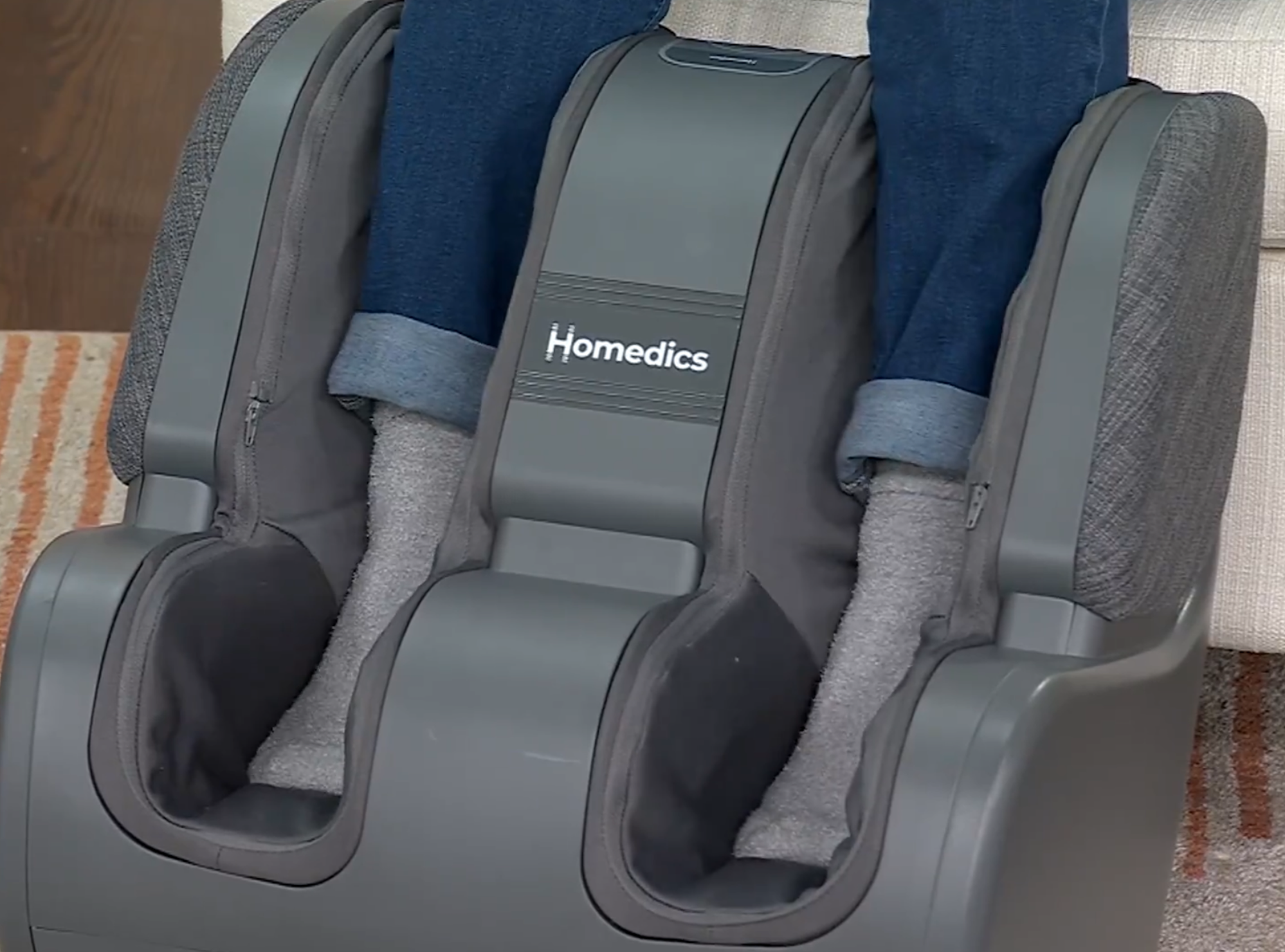 HoMedics Therapist Select Foot & Calf Massager with Heat – V84686